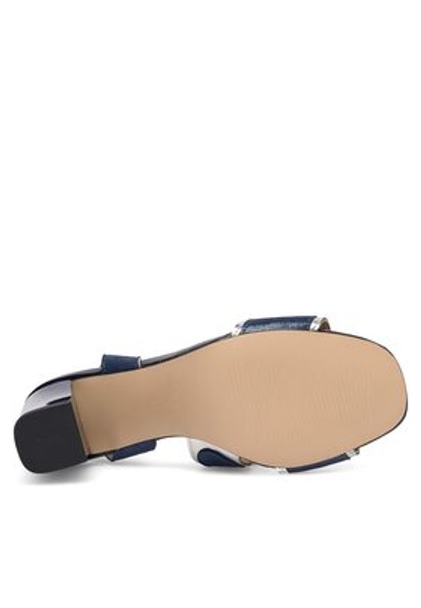 Lasocki Sandały WYL3119-2Z Granatowy. Kolor: niebieski. Materiał: skóra, zamsz