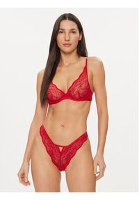 Hunkemöller Biustonosz braletka Isabelle Up 184808 Czerwony. Kolor: czerwony