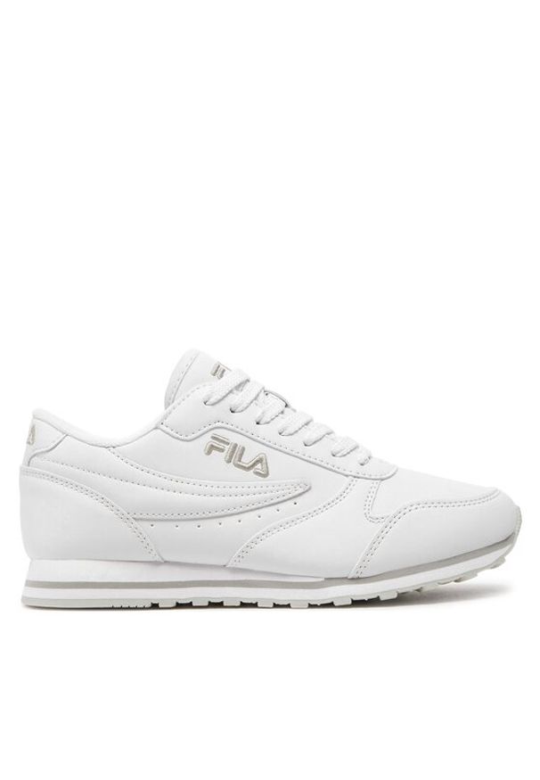 Fila Sneakersy Orbit Teens FFT0014 Biały. Kolor: biały. Materiał: skóra