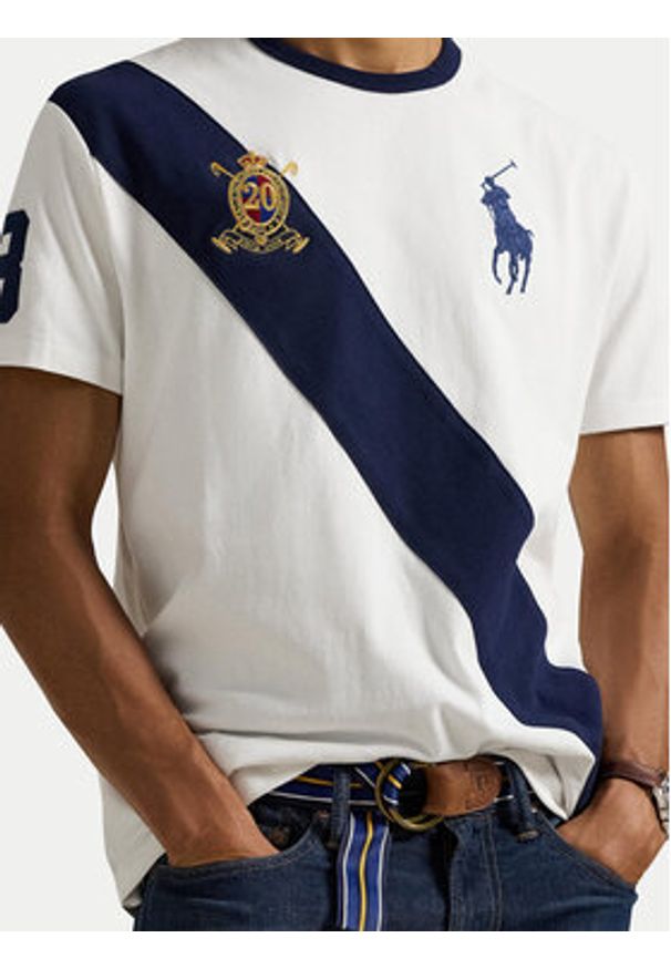 Polo Ralph Lauren T-Shirt 710981767004 Biały Regular Fit. Typ kołnierza: polo. Kolor: biały. Materiał: bawełna