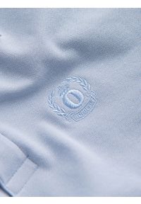 Ombre Clothing - Koszulka męska polo z dzianiny pique - jasnoniebieski V17 S1374 - XXL. Typ kołnierza: polo. Kolor: niebieski. Materiał: dzianina. Wzór: haft. Styl: klasyczny #7