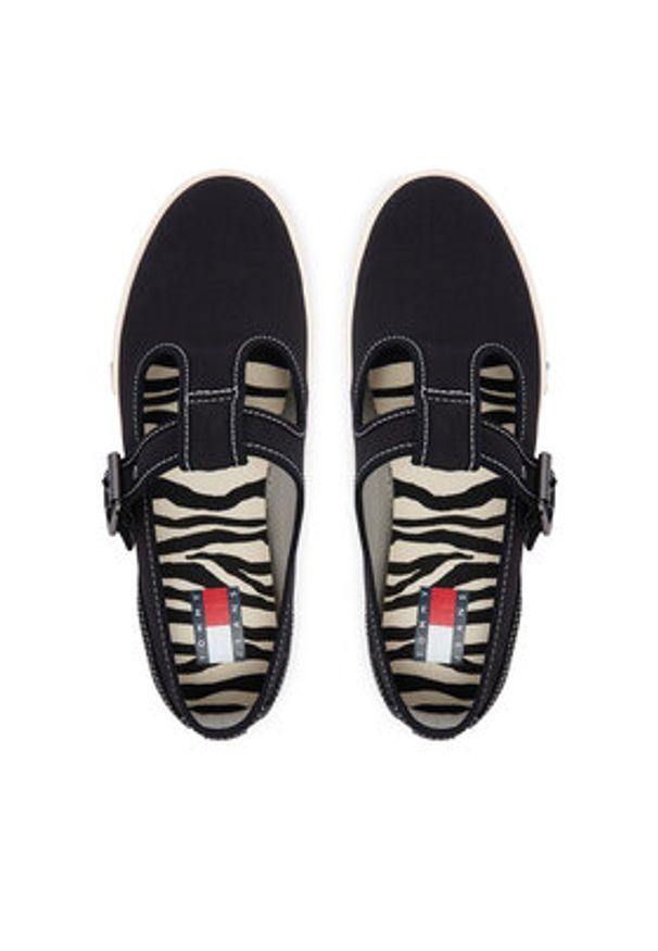 TOMMY HILFIGER - Tommy Hilfiger Tenisówki Archive Y2K Mary Jane EN0EN03048 Czarny. Kolor: czarny. Materiał: materiał