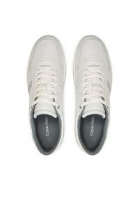 Calvin Klein Sneakersy Low Top Lace Up Logo HM0HM01491 Biały. Kolor: biały. Materiał: skóra #2