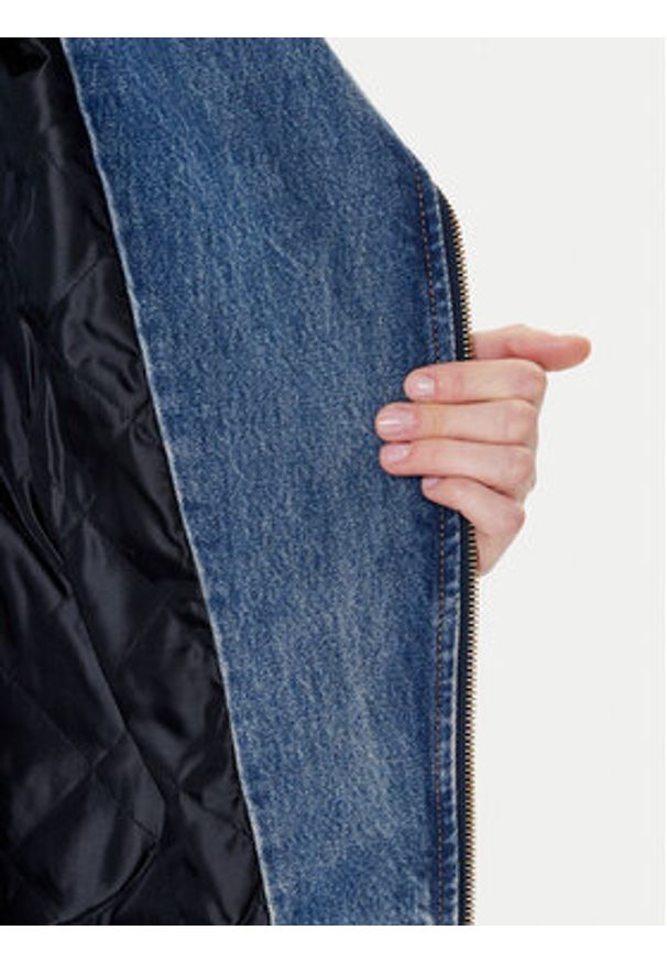 Guess Kurtka jeansowa W5YN70 D4XYZ Niebieski Regular Fit. Kolor: niebieski. Materiał: bawełna
