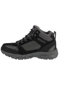 skechers - Buty trekkingowe męskie Skechers Oak Canyon. Zapięcie: sznurówki. Kolor: czarny, szary, wielokolorowy. Materiał: materiał, skóra. Szerokość cholewki: normalna