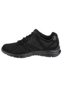 skechers - Męskie VERSE FLASH POINT Sneakersy Czarny. Kolor: czarny. Materiał: skóra, poliester, materiał. Sport: turystyka piesza