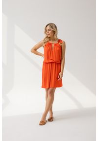 SUKIENKA SUE MODAL GREJPFRUTOWA L - Flawless. Okazja: na plażę, na spacer. Materiał: włókno, materiał. Sezon: lato. Styl: elegancki. Długość: mini
