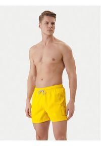 EA7 Emporio Armani Szorty kąpielowe 7M002001 AF14497 M2004 Żółty Regular Fit. Kolor: żółty. Materiał: syntetyk #4