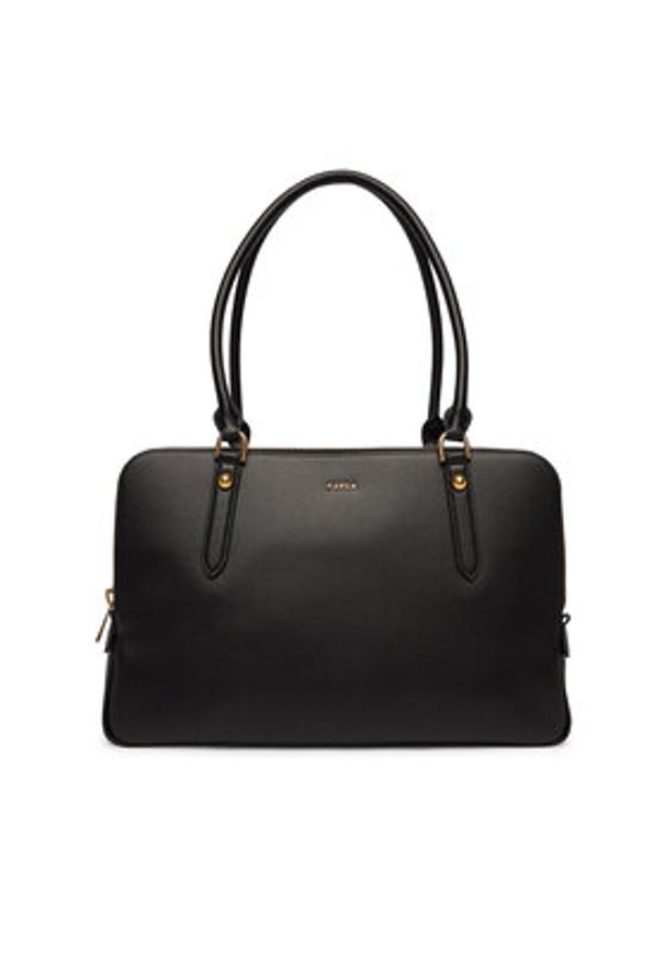 Furla Torebka Giulia L WB01872 BX0460 CN O6000 Czarny. Kolor: czarny. Materiał: skórzane, zamszowe