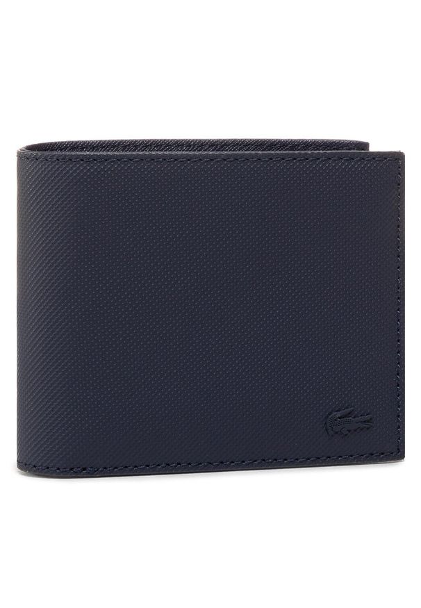 Duży Portfel Męski Lacoste. Kolor: niebieski