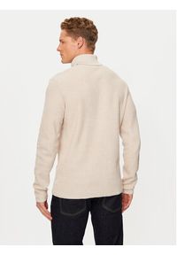 Jack & Jones Golf Cooper 12259310 Beżowy Regular Fit. Typ kołnierza: golf. Kolor: beżowy. Materiał: bawełna #5