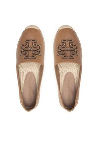 Tory Burch Espadryle Ines Espadrile 88767 Brązowy. Kolor: brązowy. Materiał: skóra