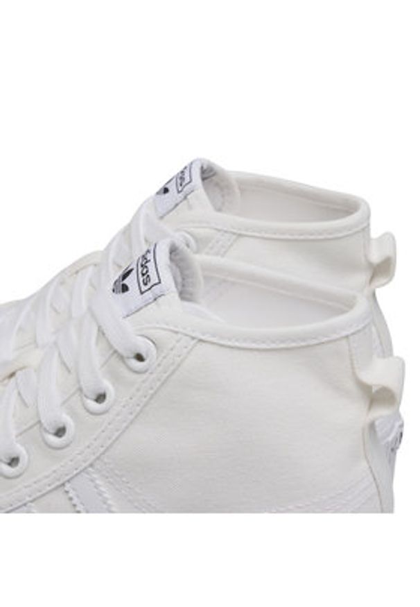 Adidas - adidas Sneakersy Nizza Platform Mid W FY2782 Biały. Kolor: biały. Materiał: materiał. Obcas: na platformie
