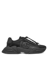 DOLCE & GABBANA - Dolce&Gabbana Sneakersy DA5119 AQ040 D Czarny. Kolor: czarny. Materiał: materiał