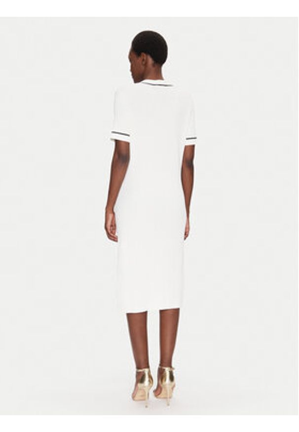 Luisa Spagnoli Sukienka dzianinowa Candelotto 100004 Écru Regular Fit. Materiał: syntetyk