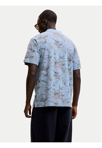 Jack & Jones Polo Blu Hawaii 12295860 Niebieski jasny Relaxed Fit. Typ kołnierza: polo. Kolor: niebieski. Materiał: bawełna #5