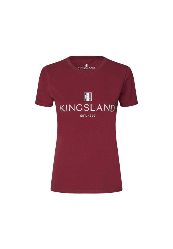 KINGSLAND - Koszulka damska Kingsland Classic. Kolor: czerwony