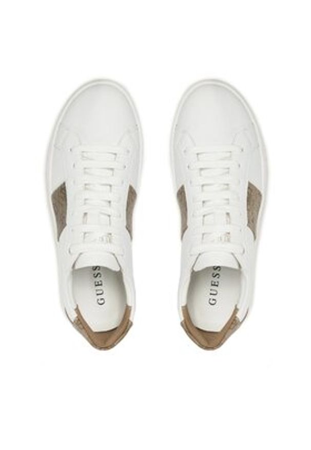 Guess Sneakersy Toda FL7TDO FAL12 Biały. Kolor: biały. Materiał: skóra