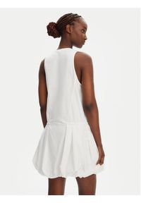 Pinko - PINKO Sukienka codzienna Benny 105305 A2MO Biały Regular Fit. Okazja: na co dzień. Kolor: biały. Materiał: bawełna. Typ sukienki: proste. Styl: casual
