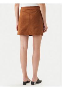 Morgan Spódnica z imitacji skóry 261-JCLAM Brązowy Regular Fit. Kolor: brązowy. Materiał: syntetyk #5