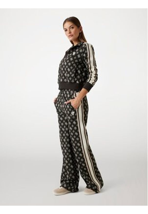 Guess Spodnie dresowe V5YB10 K0282 Zielony Relaxed Fit. Kolor: zielony. Materiał: syntetyk