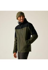 Regatta - Kurtka męska 3 w 1 Wentwood. Kolor: zielony, brązowy, wielokolorowy. Materiał: puch, materiał. Sport: turystyka piesza #1