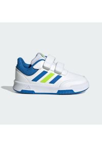 Adidas - Tensaur Hook and Loop Shoes. Kolor: biały, wielokolorowy, niebieski, zielony. Materiał: materiał