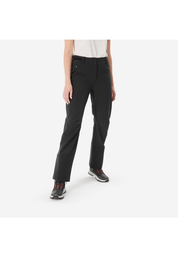 quechua - Spodnie turystyczne damskie Quechua SH500 Warm. Kolor: czarny. Materiał: materiał. Sezon: zima. Sport: turystyka piesza