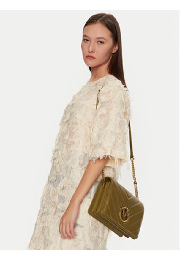 Pinko - PINKO Torebka Love Click Classic 100063 A136 Zielony. Kolor: zielony. Materiał: skórzane