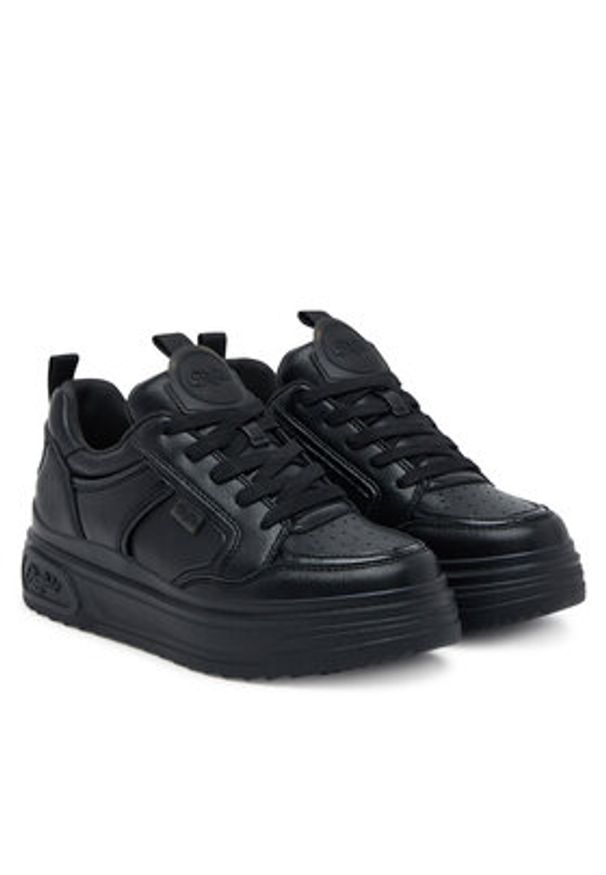 Buffalo Sneakersy Vectra Low 1636199 Czarny. Kolor: czarny. Materiał: skóra