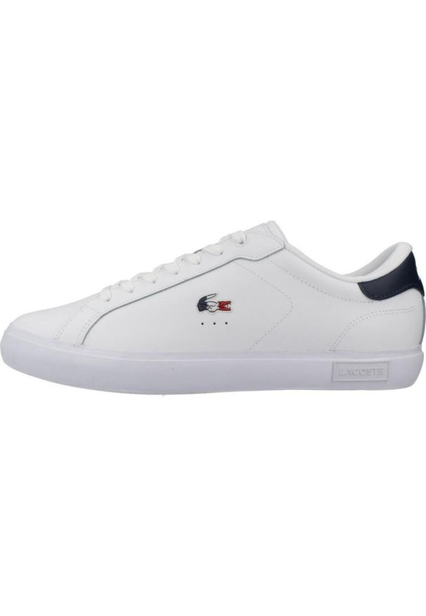 Tenisówki Lacoste Model Powercourt Kolor Biały. Kolor: biały. Materiał: tkanina, skóra