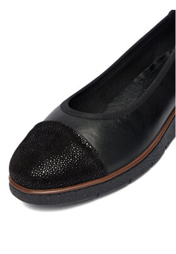 Go Soft Baleriny CEO-WI16-FLEXX-02 Czarny. Kolor: czarny. Materiał: skóra