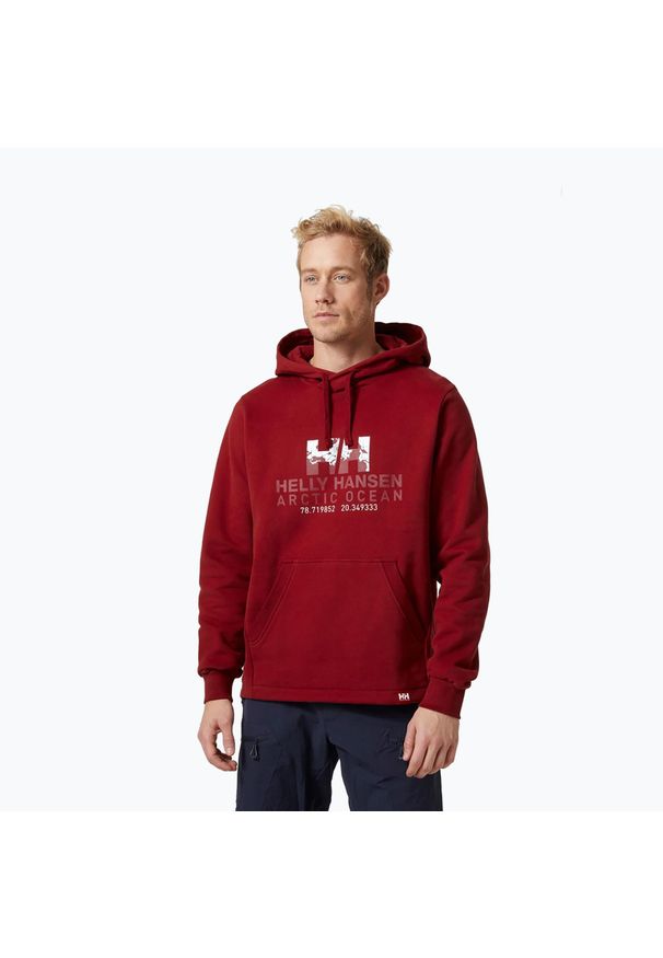 Bluza męska Helly Hansen Arctic Ocean Hoodie. Kolor: czerwony
