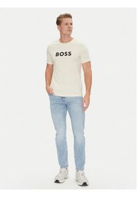 BOSS T-Shirt 50491706 Biały Regular Fit. Kolor: biały. Materiał: bawełna