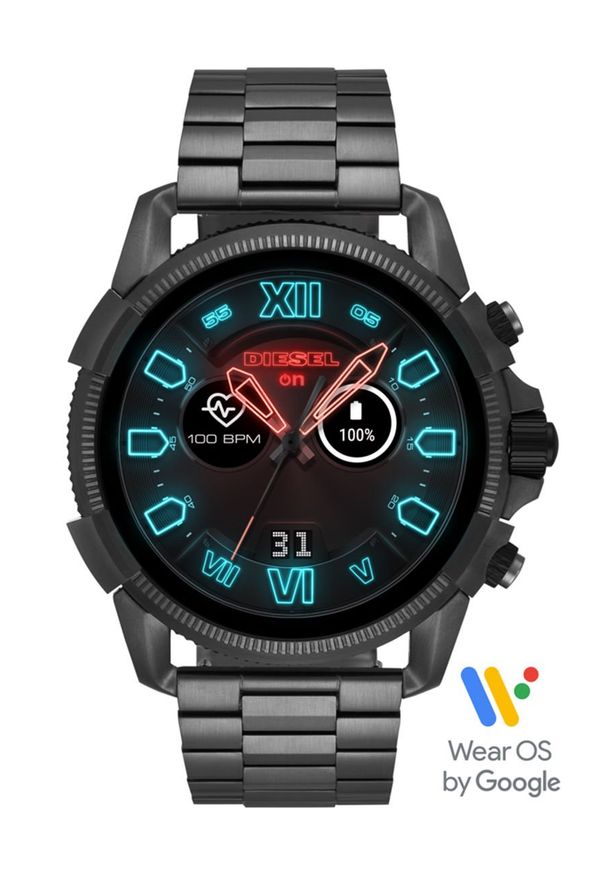 Diesel - Smartwatch DZT2011. Rodzaj zegarka: smartwatch. Kolor: szary. Materiał: materiał