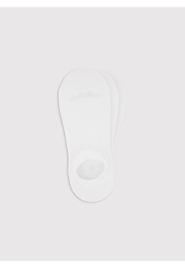 Pako Lorente - PAKO LORENTE - Skarpety stopki białe trójpak. Kolor: czarny, biały. Wzór: gładki