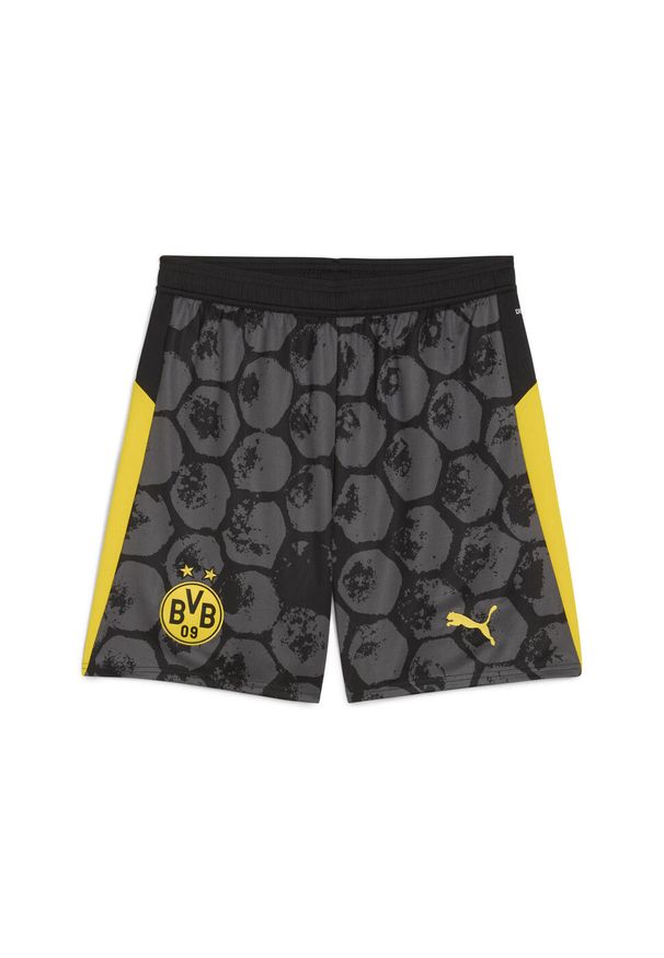 Puma - Męskie szorty KIDSUPER × BORUSSIA DORTMUND PUMA. Kolor: żółty, wielokolorowy, czarny. Sezon: lato