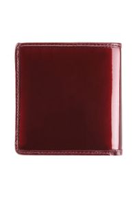 Wittchen - Damski portfel ze skóry lakierowany mały bordowy. Kolor: czerwony. Materiał: skóra, lakier #6