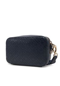 TOMMY HILFIGER - Tommy Hilfiger Torebka Th Distinct Camera Bag Mono AW0AW17221 Granatowy. Kolor: niebieski. Materiał: skórzane #6