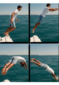 Big-Star - Szorty męskie jeansowe niebieskie Aden 268. Okazja: na co dzień. Kolor: niebieski. Materiał: jeans. Styl: casual, sportowy #5