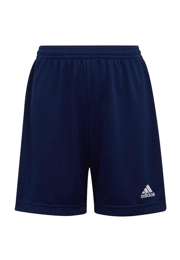 Spodenki piłkarskie junior Adidas Entrada 22. Kolor: niebieski. Materiał: poliester. Sport: piłka nożna