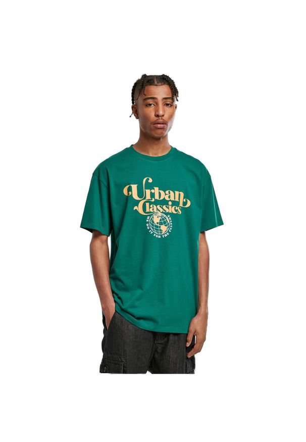 Koszulka Urban Classics Organic Globe. Kolor: zielony