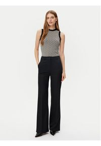Morgan Spodnie materiałowe 251-PITT.F Czarny Wide Leg. Kolor: czarny. Materiał: syntetyk #2