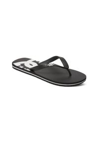 DC Shoes - Klapki dla Mężczyzn SPRAY Czarny. Okazja: na plażę. Kolor: czarny. Materiał: syntetyk, materiał. Styl: sportowy #1