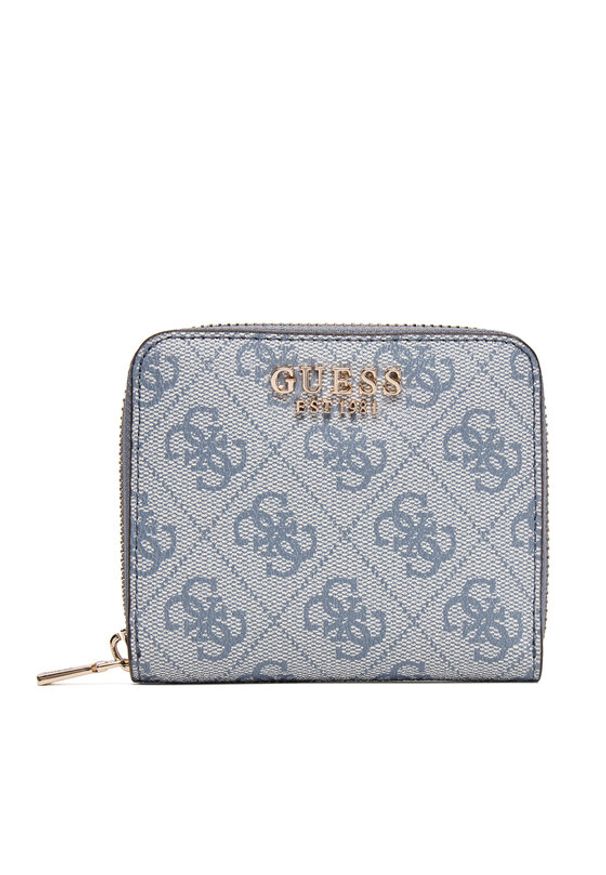 Guess Mały Portfel Damski SWSG96 52137 Niebieski. Kolor: niebieski. Materiał: skóra