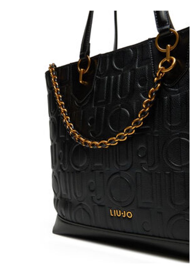 Liu Jo Torebka Ecs M Tote AA5197 E0538 Czarny. Kolor: czarny. Materiał: skórzane