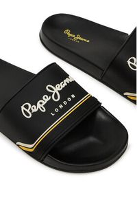 Pepe Jeans Klapki Slider Origin M PMS70160 Czarny. Kolor: czarny