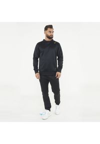 LEGEA - Komplet sportowy MUZO męski. Kolor: czarny. Materiał: dresówka. Sport: fitness #1