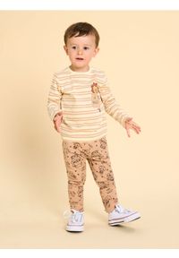 Sinsay - Legginsy frotte z motywem zwierzęcym - brązowy. Kolor: brązowy. Wzór: motyw zwierzęcy