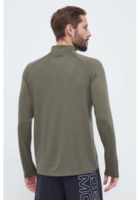 Under Armour bluza treningowa Tech 2.0 kolor zielony melanżowa. Kolor: zielony. Materiał: skóra, materiał. Długość rękawa: raglanowy rękaw. Długość: krótkie. Wzór: melanż #3